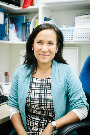Woman sitting at desk