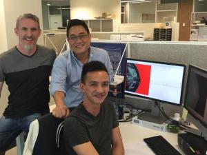MammographicDensitySpecialists Chris Evans, Dr Kevin Nguyen, and Jack Trinh sitting together