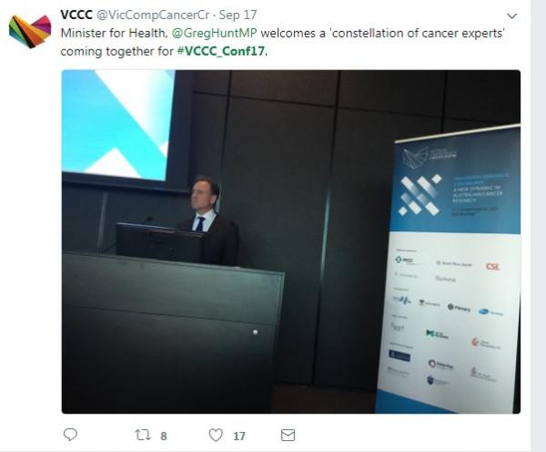 TwitterIrcGregHunt Twitter screenshot of Minister for Health, Greg Hunt at IRC