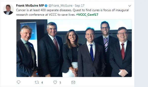 TwitterIrcFrankMcguire Twitter screenshot of Frank McGuire MP at IRC